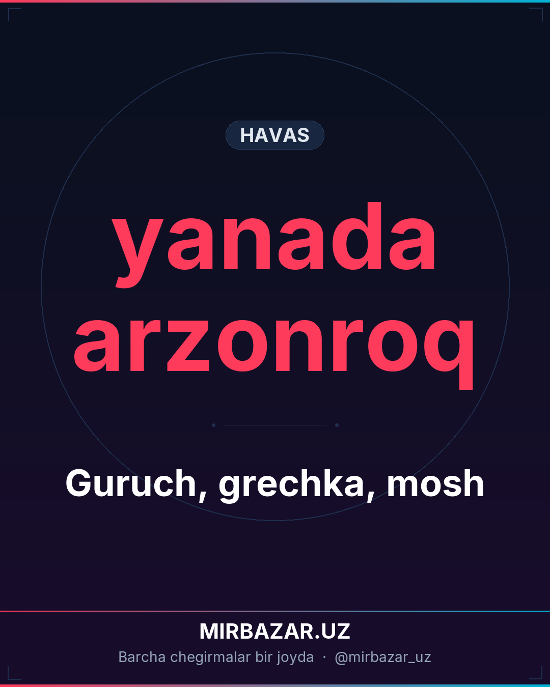 Guruch, grechka, mosh